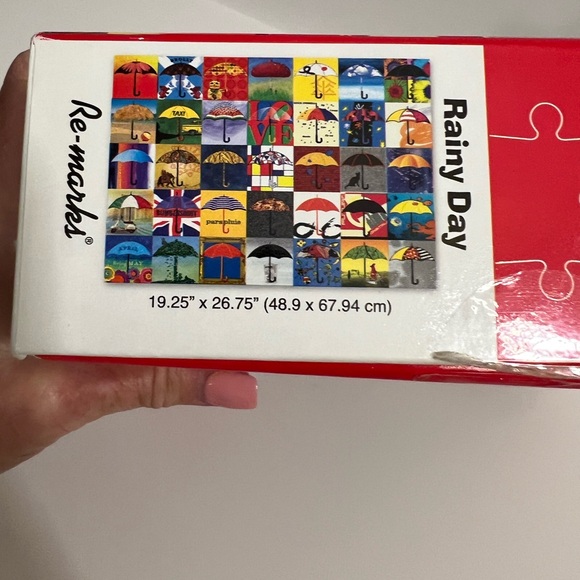 Re-Marks 1000 Piece Rainy Day Umbrella Jigsaw Puzzle 19.25" x 26.75" - Picture 8 of 11